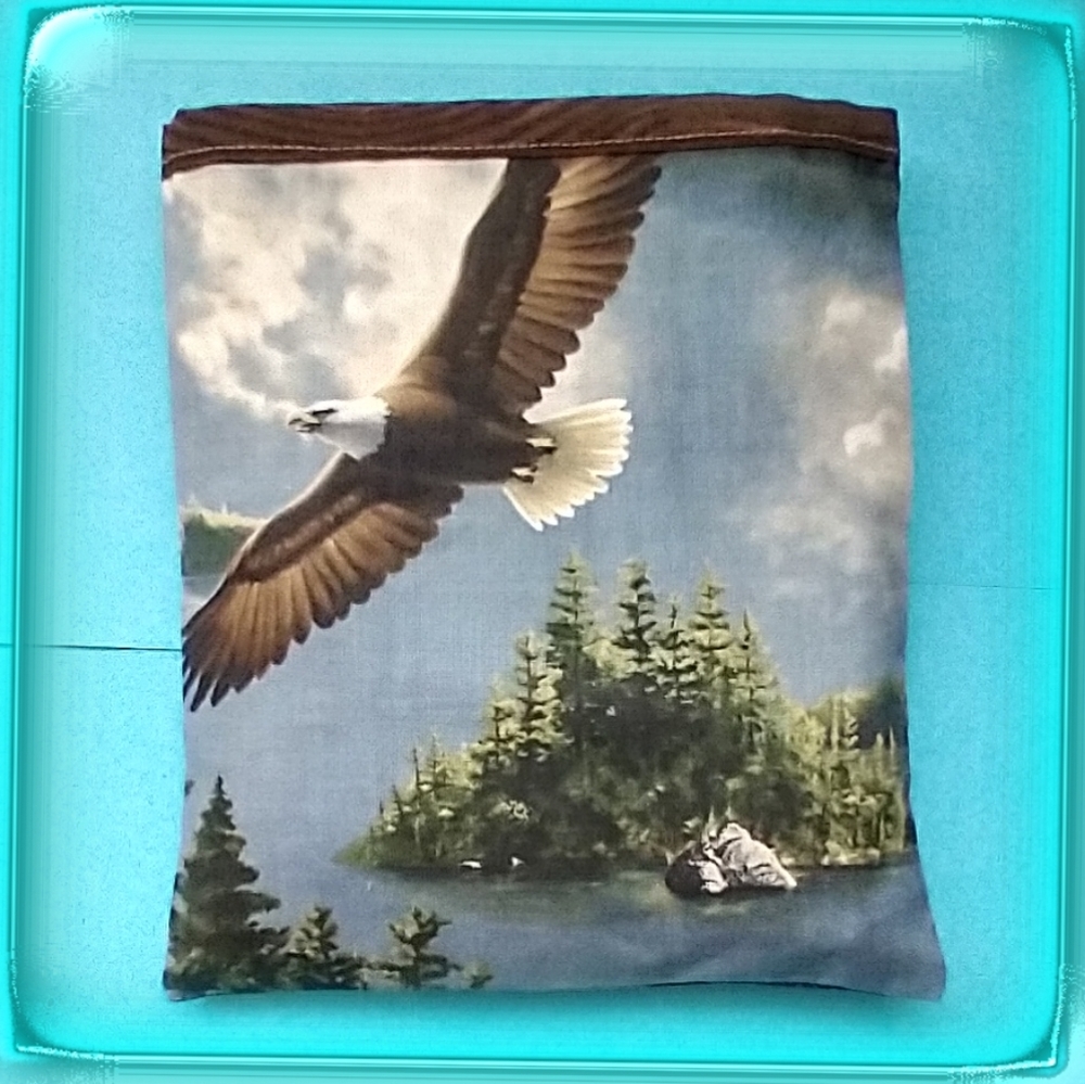 Therapeutic ricebag heating pad ice pack eagle handmade